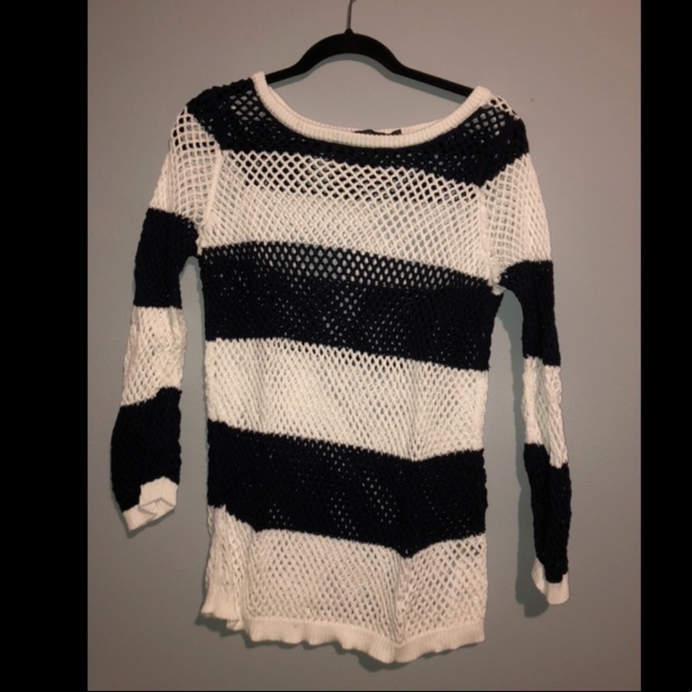 Black and white sweater